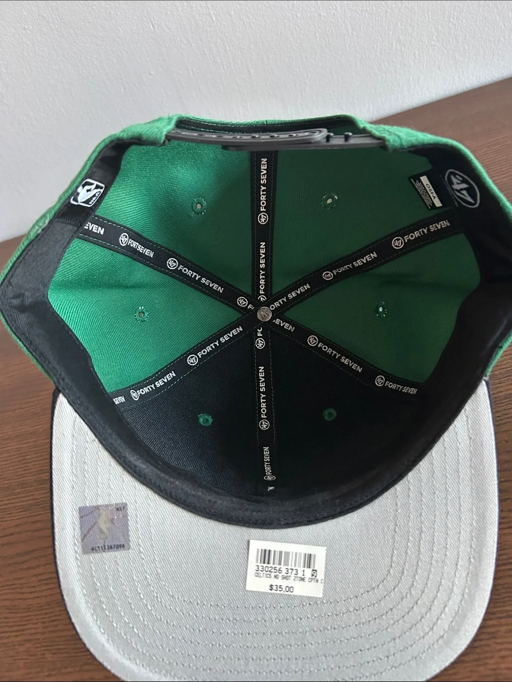 47 Captain Boston Celtics Green & Black Snapback Cap
